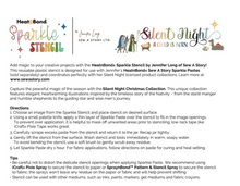 Sew A Story Silent Night Sparkle Nativity Stencil