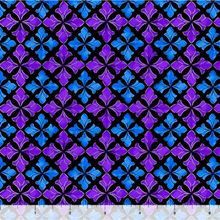 Guardian Angel Geo Purple Blue Cotton Fabric