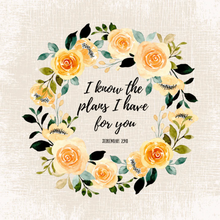 Bible Verse Wreaths Fussy Cut THROW Quilt KIT Marmalade or Pink