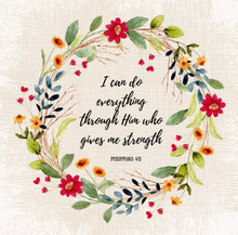 Bible Verse Wreaths Fussy Cut THROW Quilt KIT Marmalade or Pink