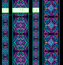 Royale Stained Glass Stripe Cotton Fabric