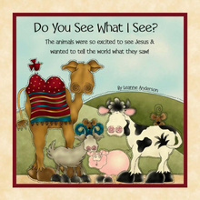 Little Readers Do You See What I See Nativity Story Soft Book Cotton Fabric Panel