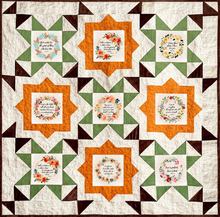 Limited Edition Bible Verse Wreaths Fussy Cut WALL HANGING/LAP Quilt KIT