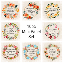 Bible Verse Wreaths 10pc Mini Panel Set