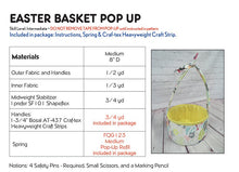 Pop-Up Easter Basket Pattern Kit