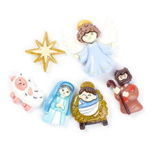 NEW Nativity Sparkle Flatbacks Set