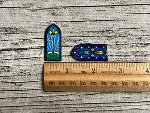 Stained Glass Windows Resin Flatback Set