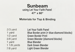 Sunbeam Cross Quilt Pattern