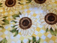 Autumn Elegance Metallic Sunflowers Gold Cotton Fabric