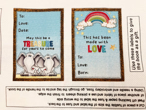 Two By Two Noah's Ark Soft Book Cotton Fabric Panel