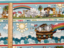 Two By Two Noah's Ark Border Stripe Cotton Fabric