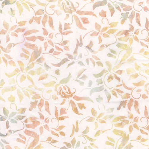 Scone Simple Abstract Florals Batik Cotton Fabric