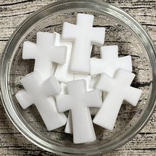 White Cross Silicone Focal Bead