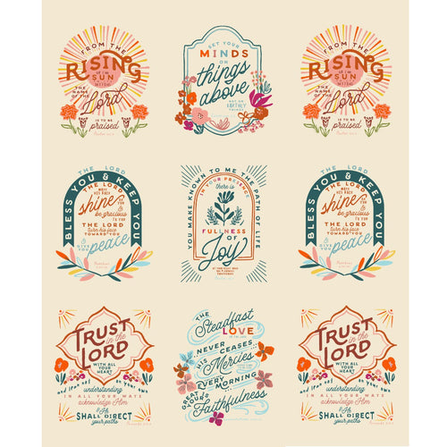 Things Above Rising Extra Wide Cotton Fabric Panel