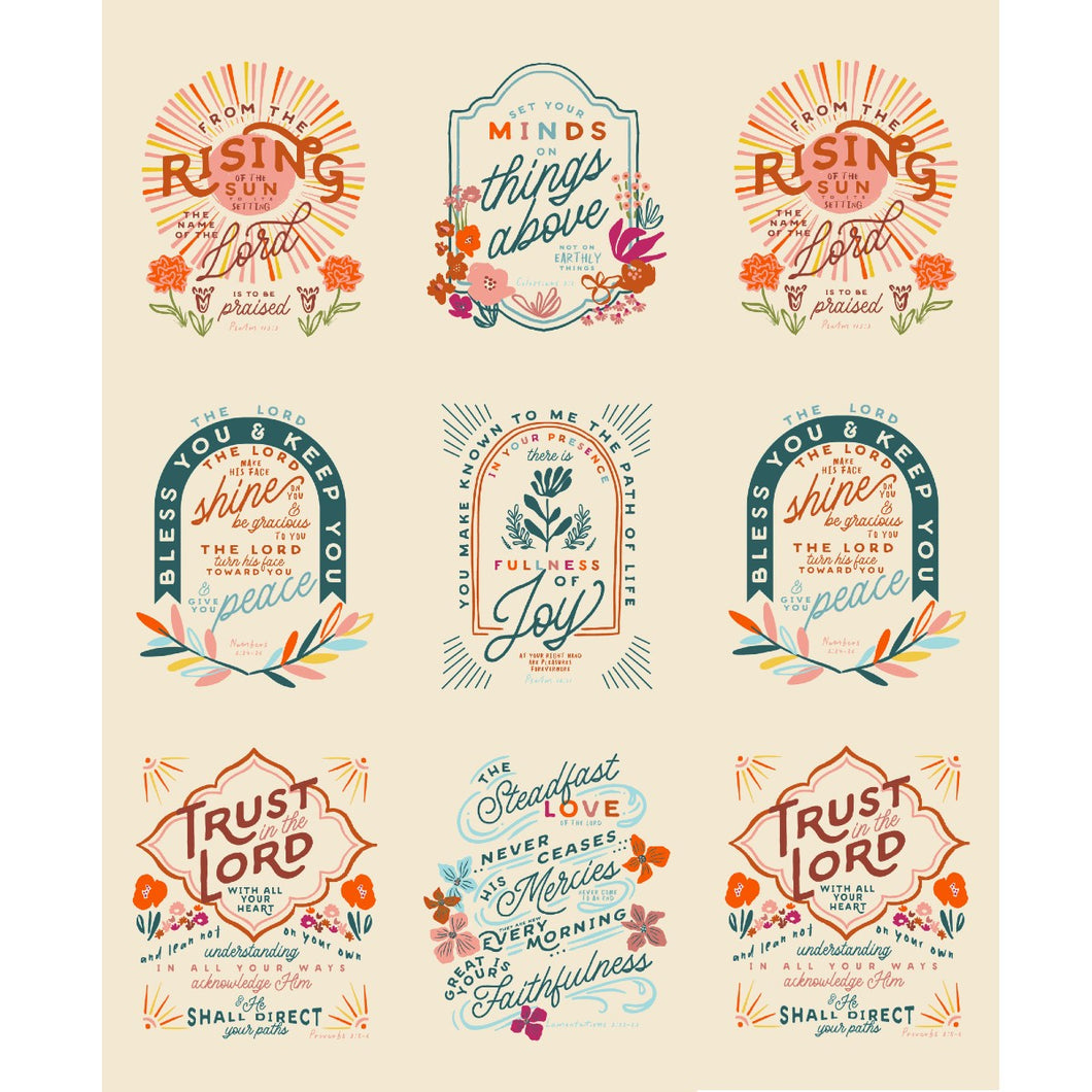 Things Above Rising Extra Wide Cotton Fabric Panel