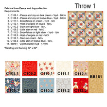 DIGITAL Peace and Joy Throw Quilt FREE PDF Pattern