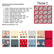 DIGITAL Peace and Joy Throw Quilt FREE PDF Pattern