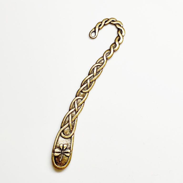 Celtic Shamrock Antique Bronze Bookmark