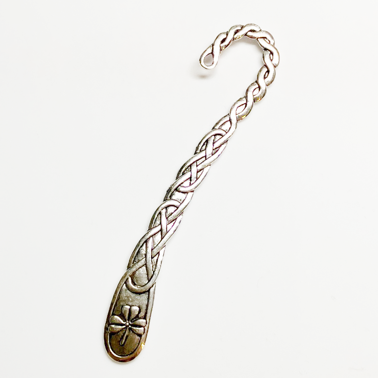 Celtic Shamrock Antique Silver Bookmark