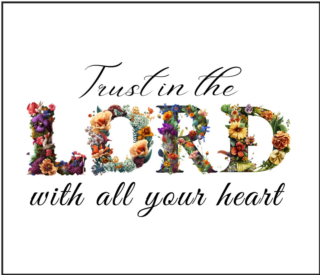 Trust In The Lord Cotton Fat Quarter Panel
