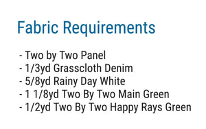 Two By Two Panel Quilt KIT