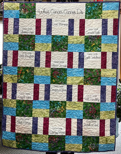 What Cancer Cannot Do Fabric Panel + FREE Quilt Pattern