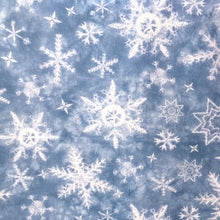 Winter Chill Snowflakes Shibori Cotton Fabric