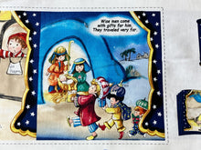 Little Light Christmas Nativity Story Cotton Fabric Book Panel