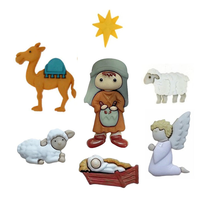 The Little Drummer Boy Christmas Buttons Set