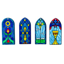 Stained Glass Windows Resin Flatback Set