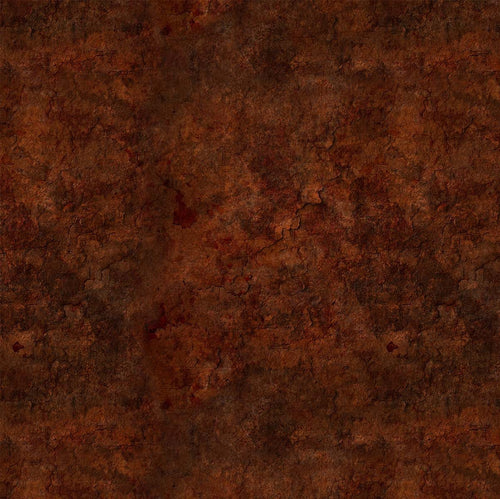 The Nativity Texture Dark Rust Cotton Fabric