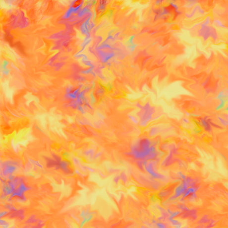 I'll Be A Sunbeam Painterly Texture Orange Cotton Fabric