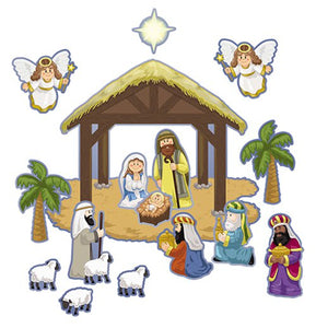 Nativity Play 16pc Stickers Set