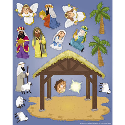 Nativity Play 16pc Stickers Set