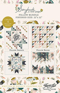 Songbook A New Page Pillow Patterns