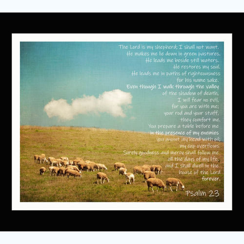23rd Psalm Large Cotton Fabric Panel