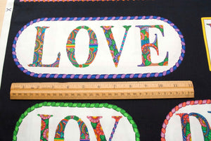 Inspirational Words Cotton Fabric Panel