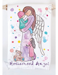 Angel of Motherhood Swedish Dish & Cotton Kitchen Towel Set
