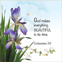 God Makes Everything Beautiful 6 inch Mini Fabric Art Panel