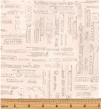 Be The Light Words of Truth Rose Cotton Fabric