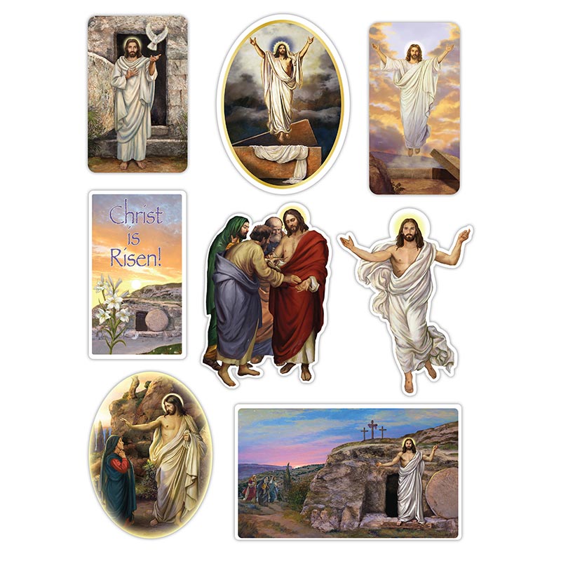 Easter Jesus Stickers 3 Sheet Set – Heavenly Fabric Shop