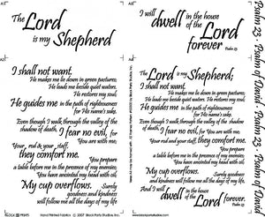Prayer Chain Quilt Pattern & Psalm 23 The Lord Is My Shepherd Fabric Panel Kit
