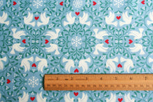 Christmas Scandi Dove Icy Blue Hygge Glow Cotton Fabric