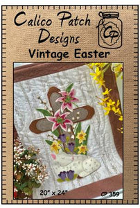 Vintage Easter Wool Applique Mini Quilt Pattern
