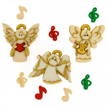 Choir of Angels Christmas Buttons and Charms