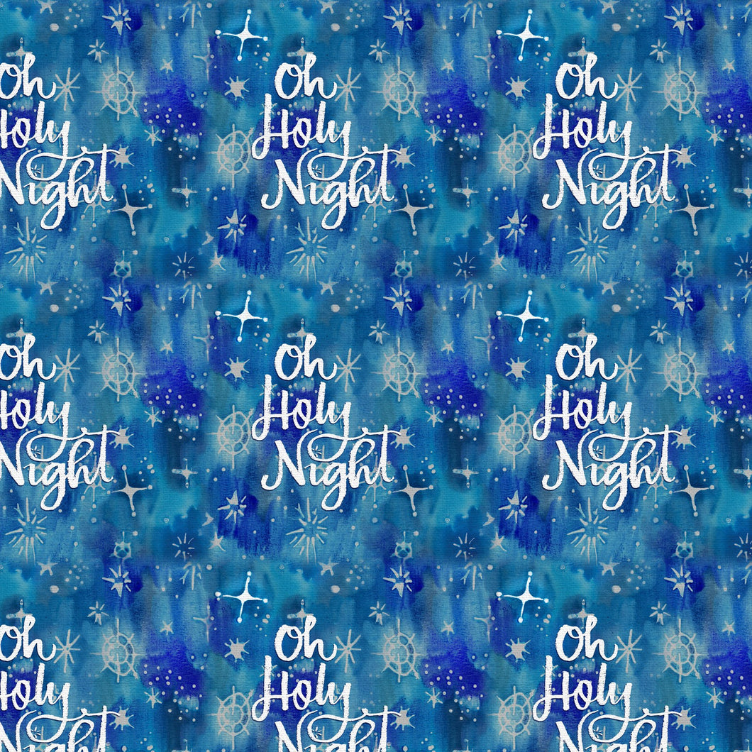 Christmas Peace Oh Holy Night Cotton Fabric