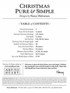 Christmas Pure and Simple Project Pattern Book