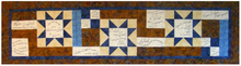 Psalms Bed Runner Quilt Pattern & Fabric Duo Panel Set