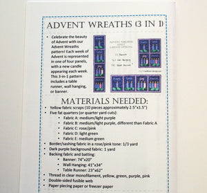 Advent Wreath Quilt & Table Runner Pattern