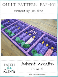 Advent Wreath Quilt & Table Runner Pattern